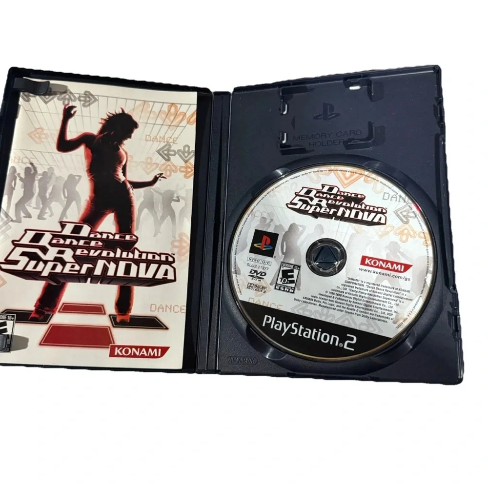Sony PlayStation 2 Dance Dance Revolution SuperNOVA - Black and Red